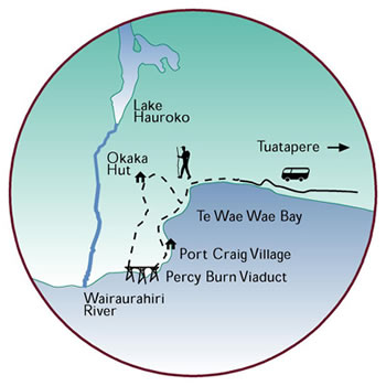 Tuatapere Hump Ridge Track Map